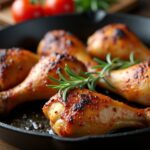 Crispy chicken drumsticks