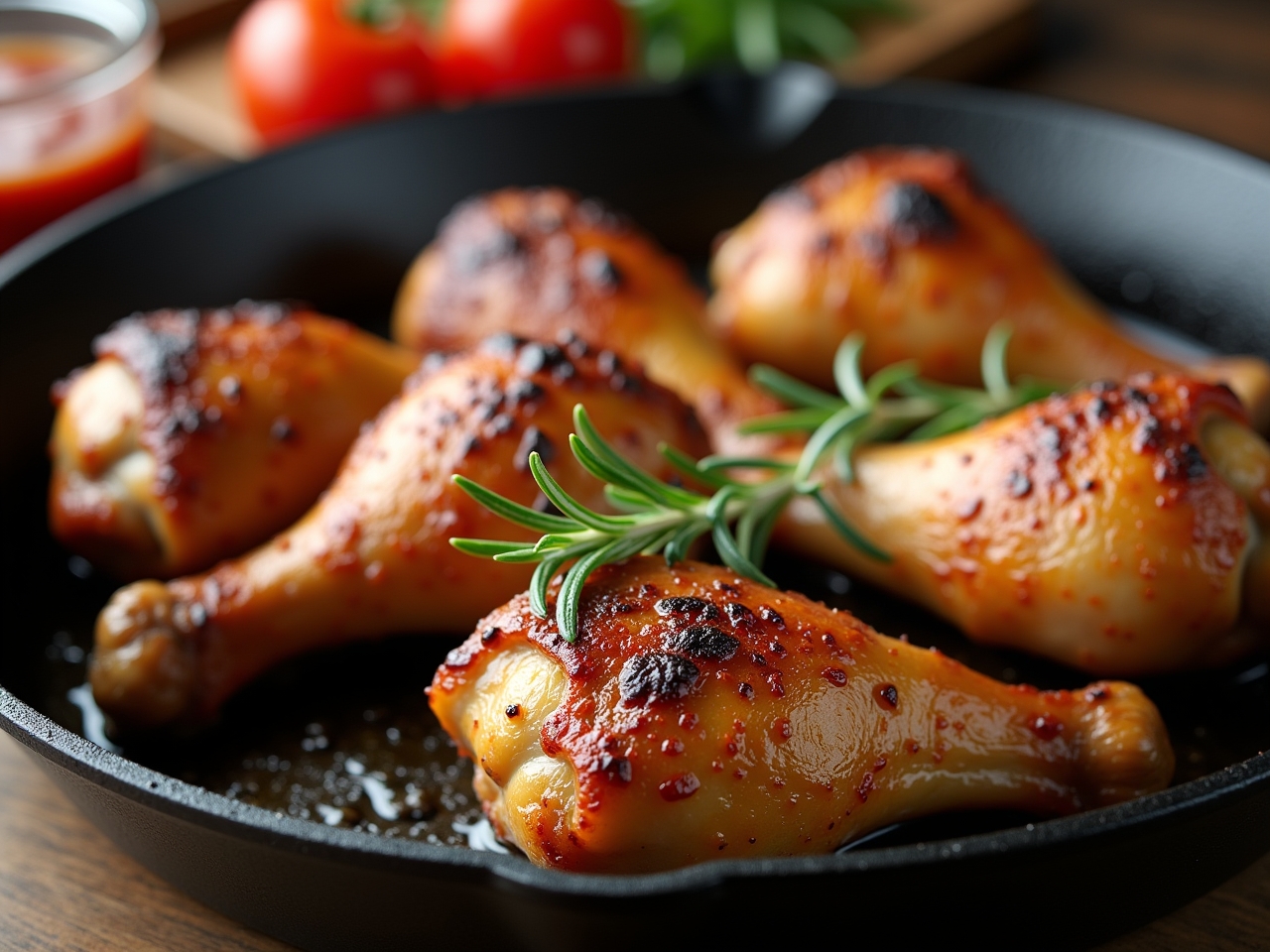 Crispy chicken drumsticks