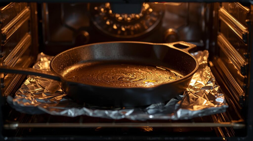 restore old frying pan